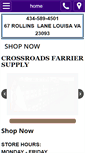 Mobile Screenshot of crossroadsfarriersupply.com